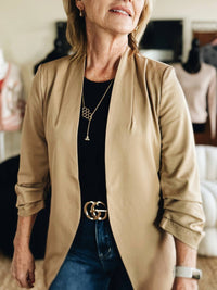 The Workshop Studio - The Gentle Power Open-front Blazer