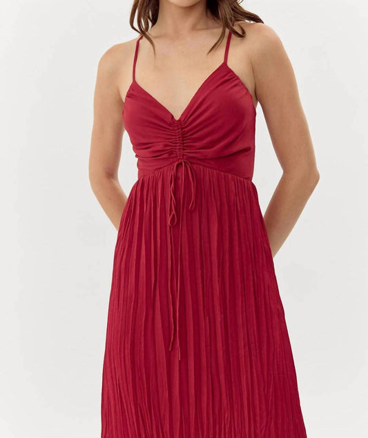 Adelyn Rae - Jasmine Pleated Midi Dress