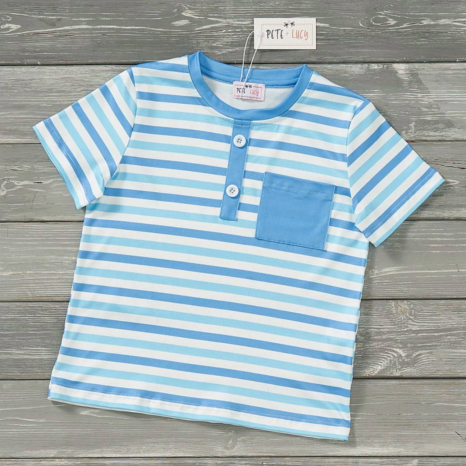 Pete + Lucy - Boys Island Breeze Pocket Tee