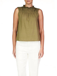 Sanctuary - Sleeveless Shirred Top