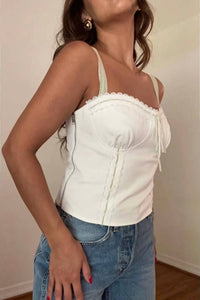 Et Clet - Ribbon Detail Corset Top