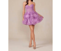 Nox Anabel - Indie Strapless Ruffle Homecoming Dress