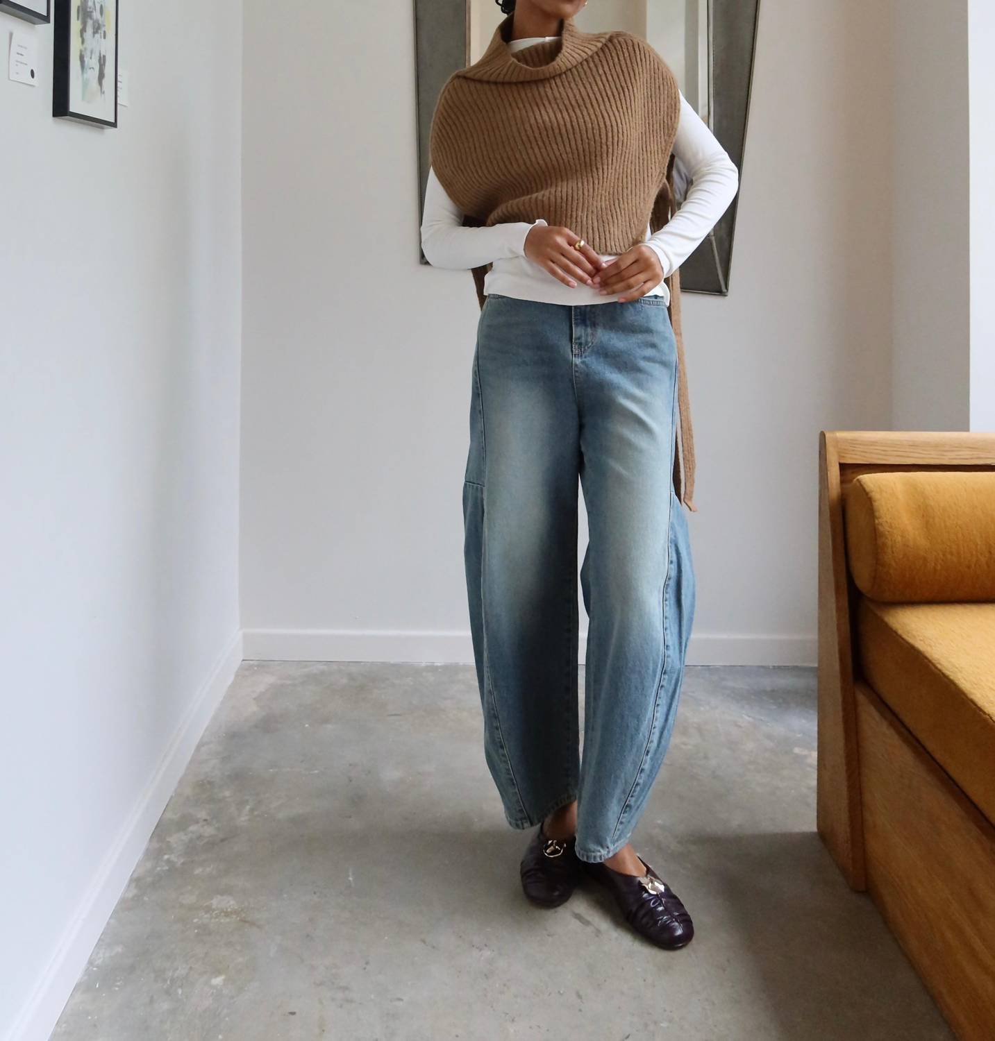 Collective - Baggy Barrel Stitch Jeans