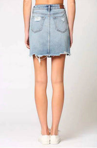 Hidden - Distressed Mini Skirt