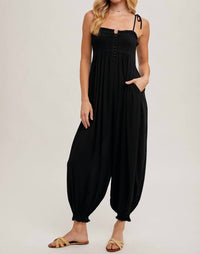 BluIvy Shoulder Tie Jumpsuit in black - women's pants - view 7