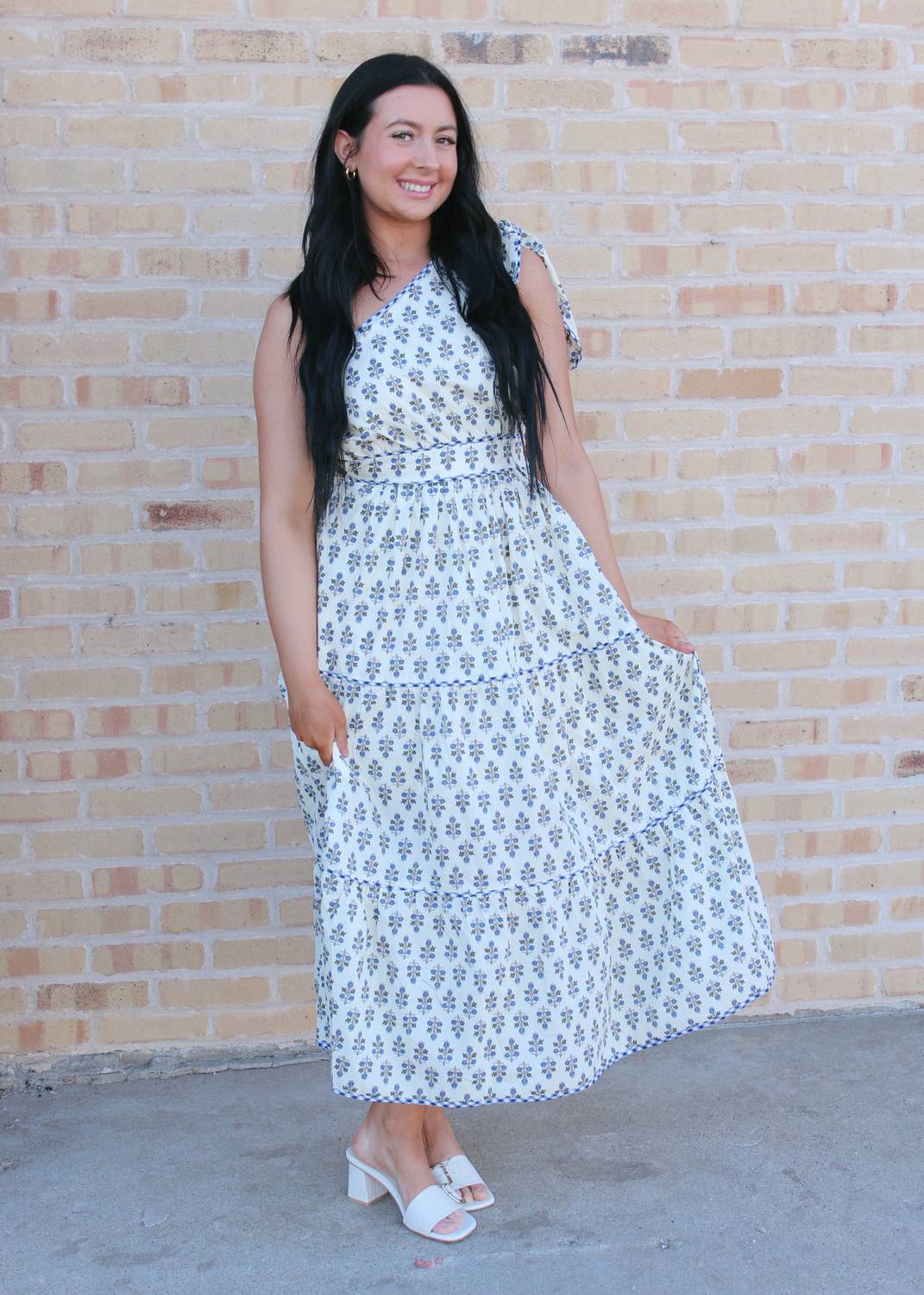Entro - Daydreaming One Shoulder Midi Dress