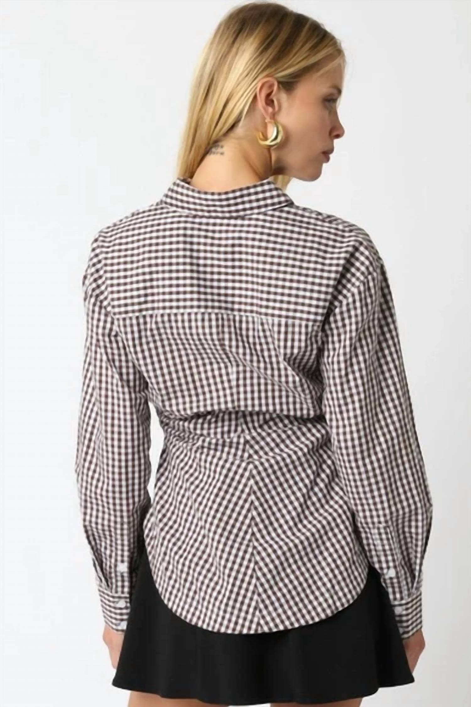 Olivaceous - Vanessa Gingham Shirt