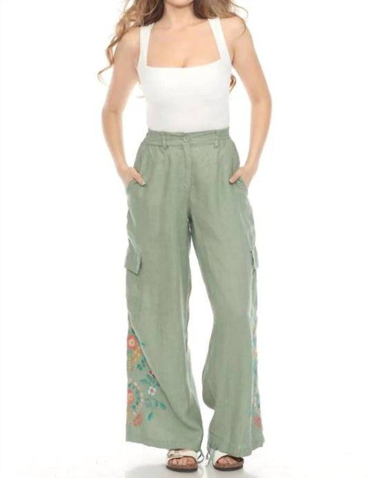 Johnny Was - DRAWSTRING HEM CARGO PANT MARISOL