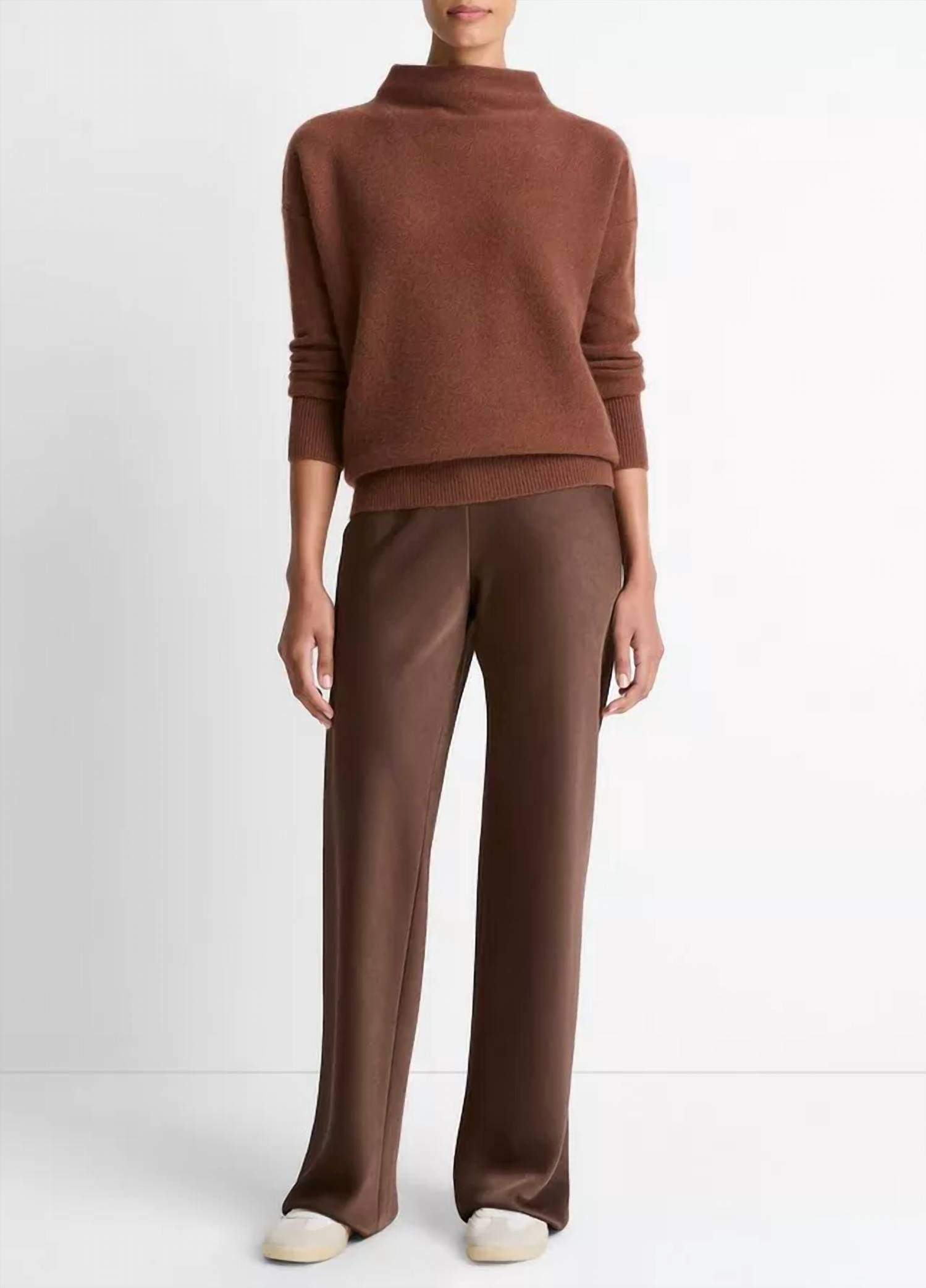 Vince - Plush Cashmere Funnel-Neck Sweater