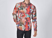 Eight X - Bali Inspired Print Button Down Shirt