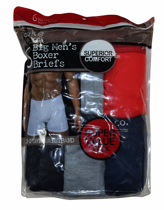 Jake'S & Co. - Men's 6-pack Boxer Briefs