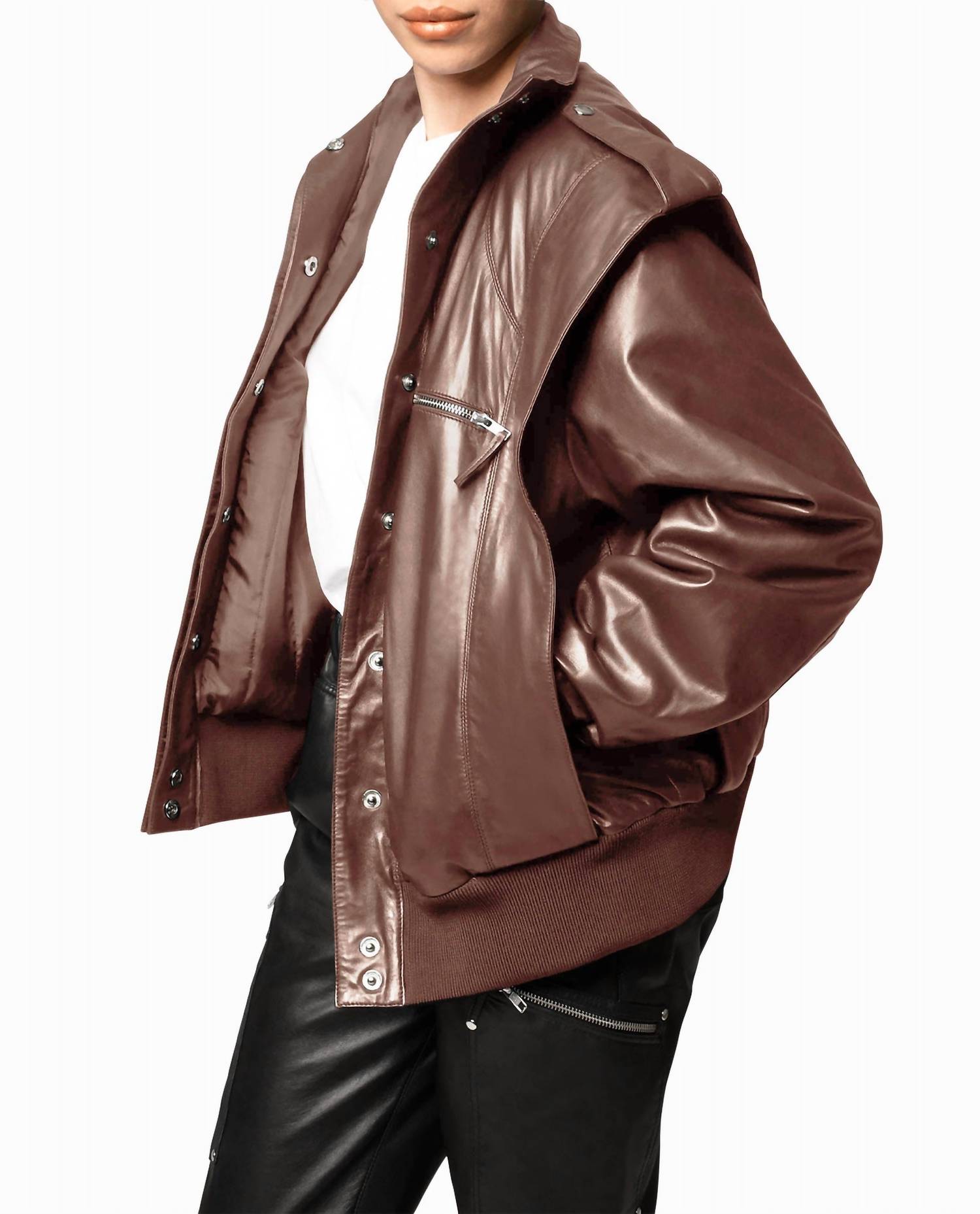 Nicole Miller - Leather Space Jacket
