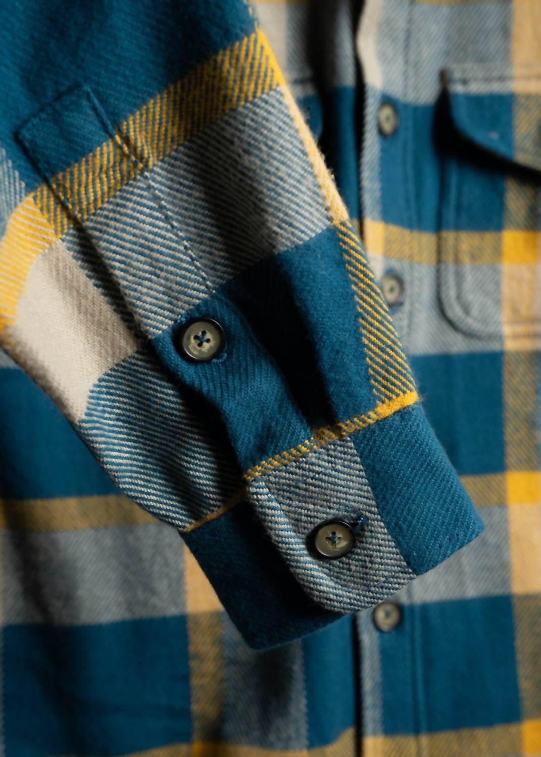 Iron & Resin Men's Conejo Twill Shirt in blue - men's shirt - view 4