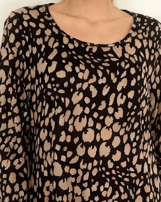 Enmain - Long Sleeve Tunic Dress