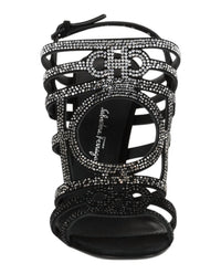 Salvatore Ferragamo - Women's Florenza Crystal-embellished Slingback Heel Sandals