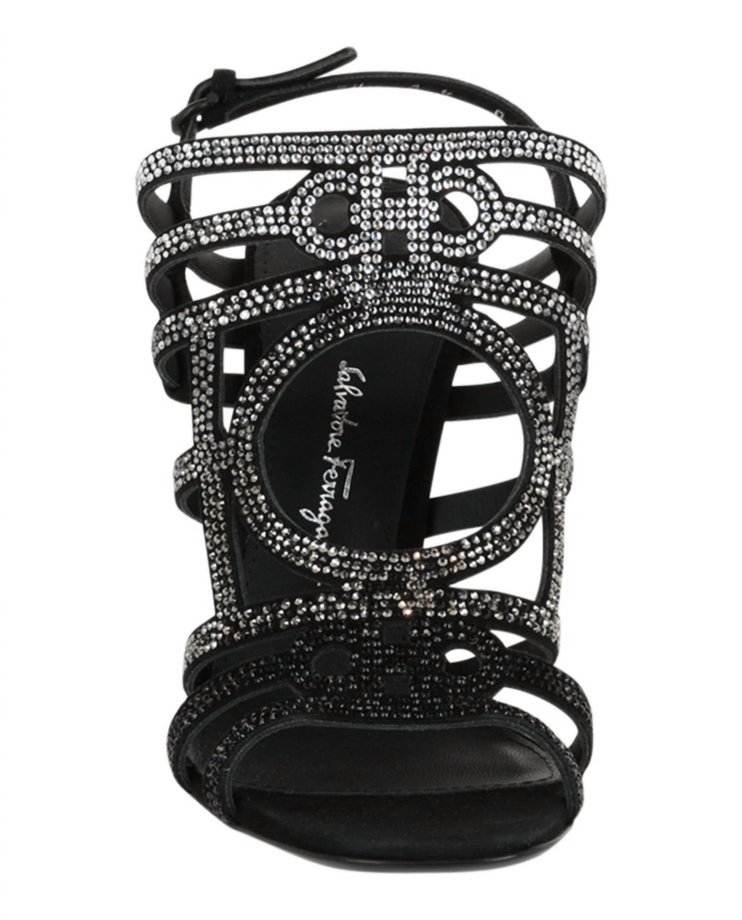 Salvatore Ferragamo - Women's Florenza Crystal-embellished Slingback Heel Sandals