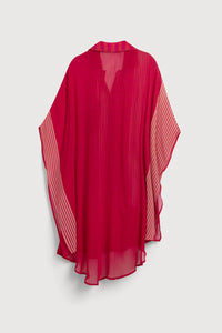 Saachi - Flowy Oversized Striped Button-up Shirt