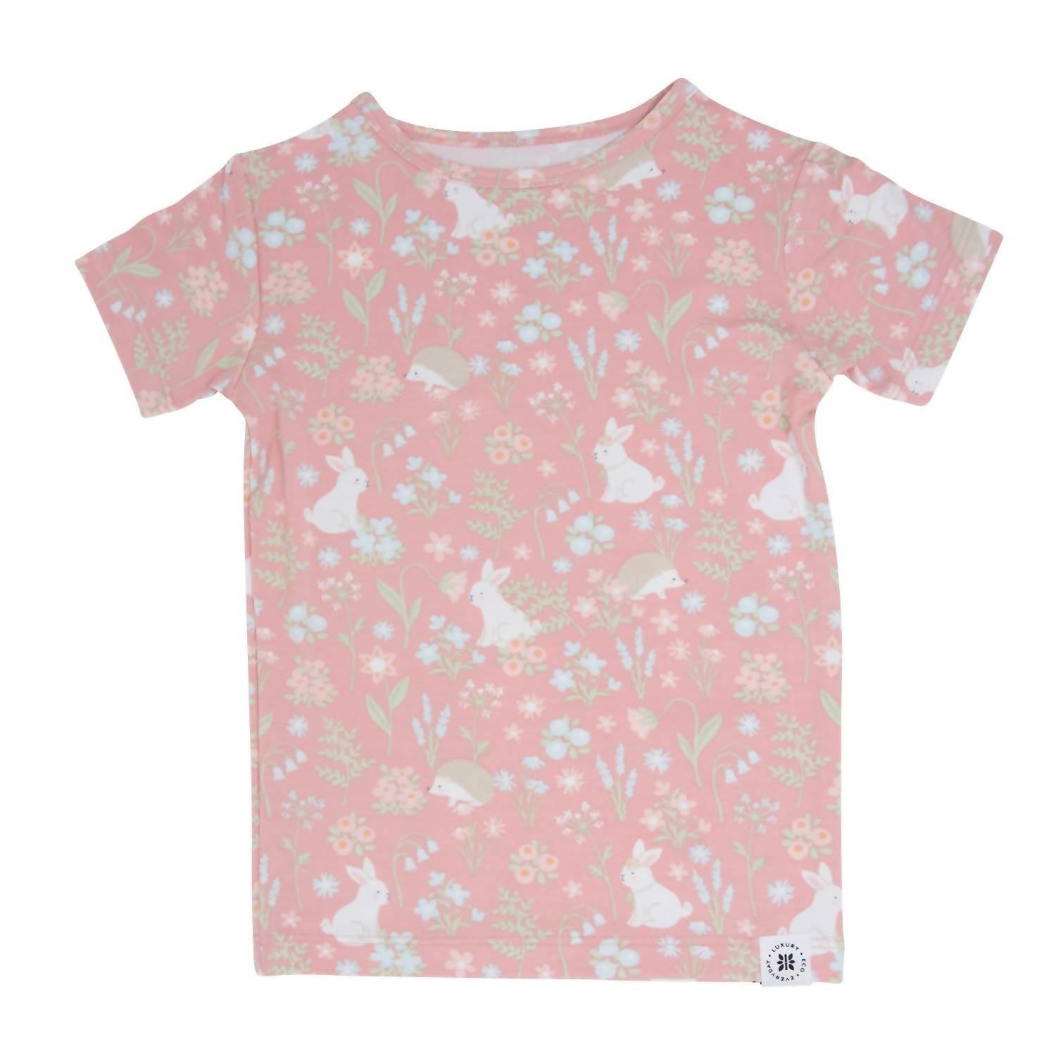 Sweet Bamboo - Kid's Woodland Bunny Summer Pajama Set