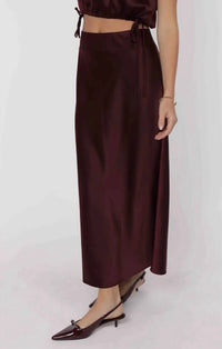 Sage The Label - Deep Trance Bias Cut Midi Skirt