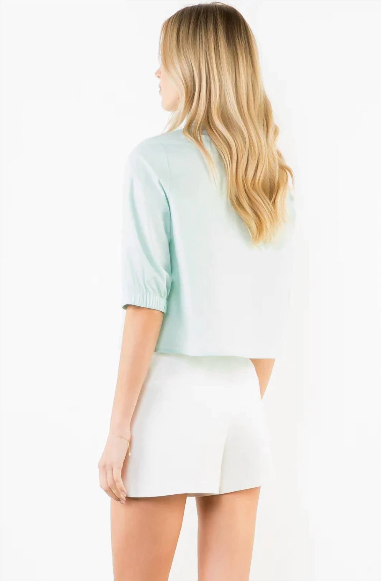 Thml - Popped Ruffle Collar Top