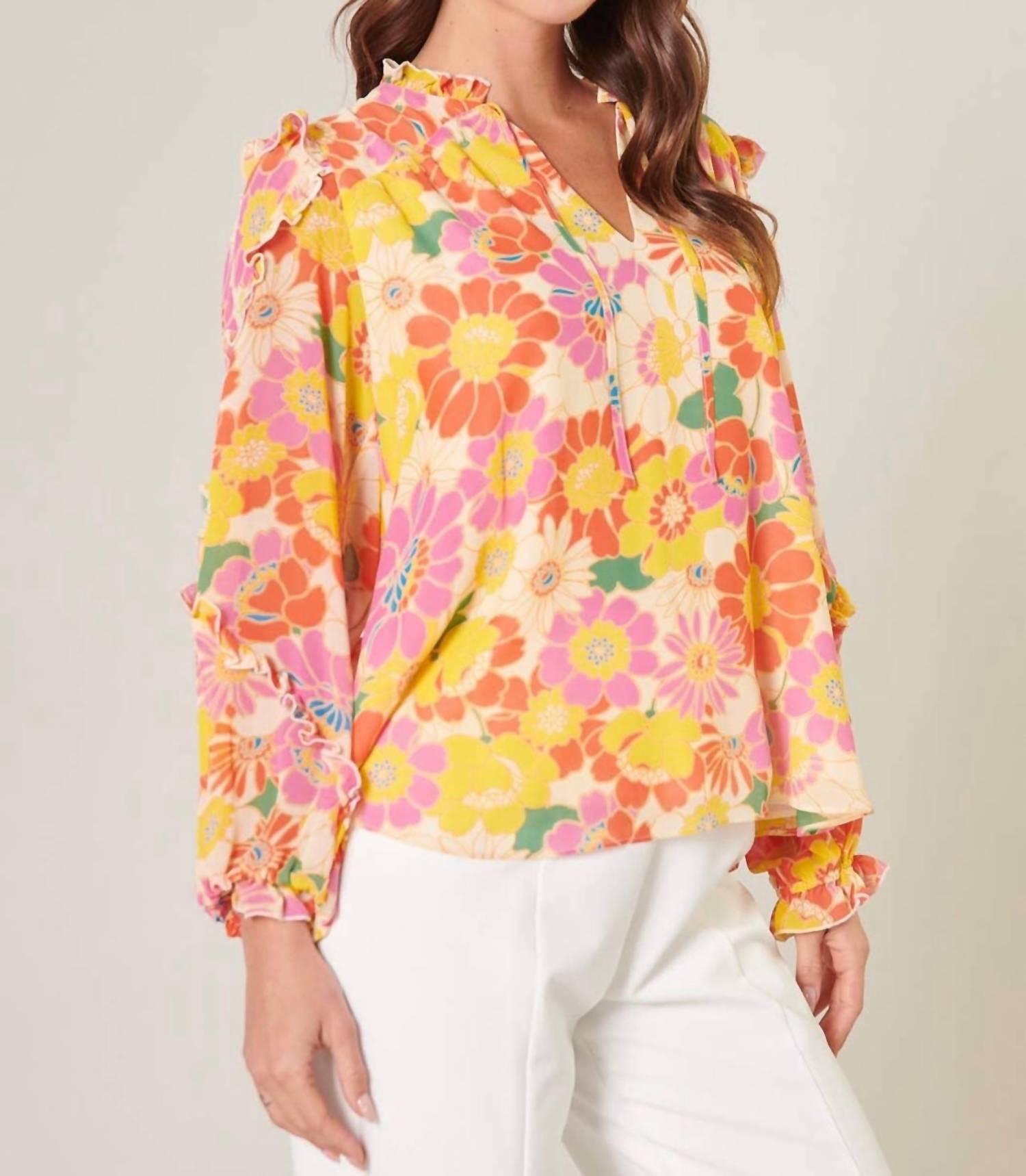 Sugarlips - Zippy Ruffle Blouse