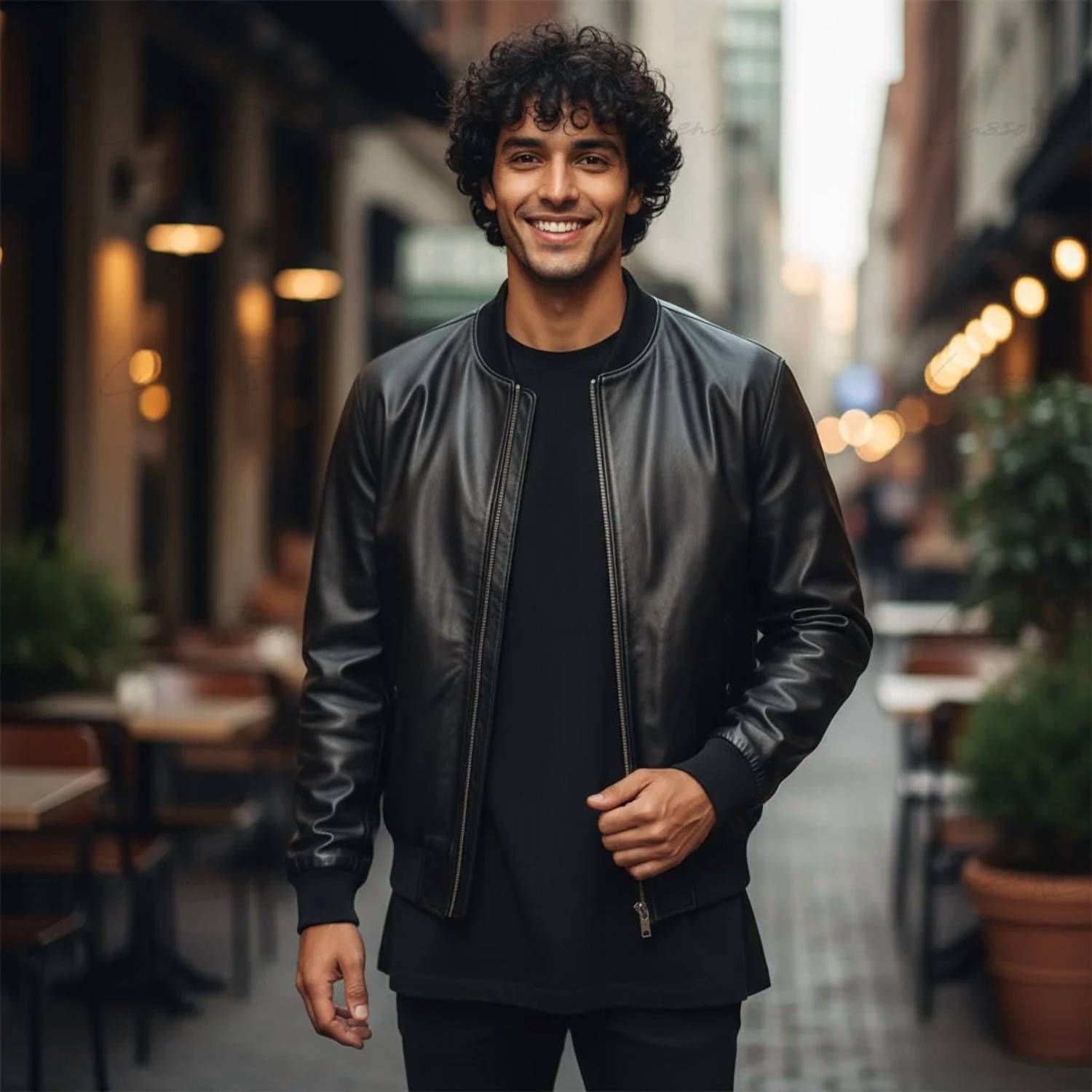 Lusso Beni - Sleek Leather Jacket
