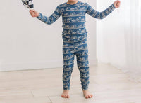 Kickee - Boy's Long Sleeve Pajama Set
