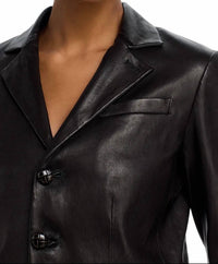 Frame - THE LEATHER SMART BLAZER