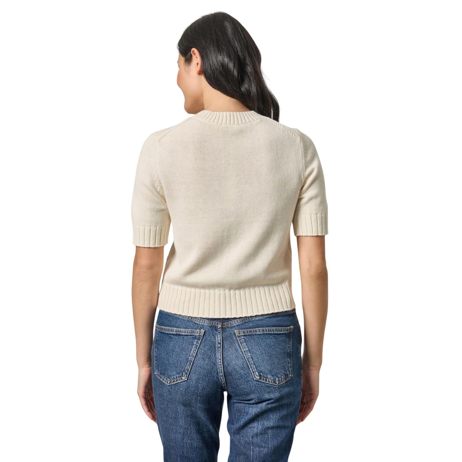 Lilla P - Elbow Sleeve Button Cardigan