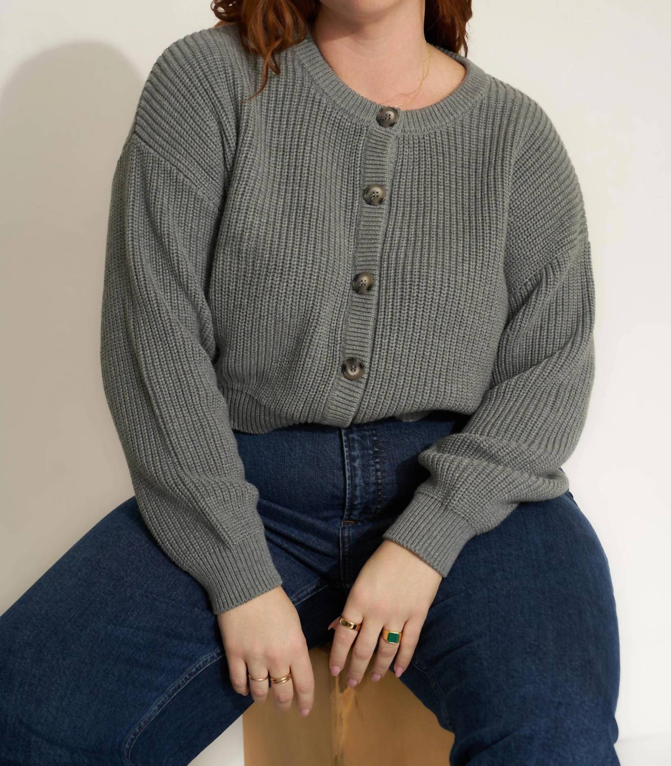 Callahan Cropped Cardigan in gray - women's cardigan - view 5