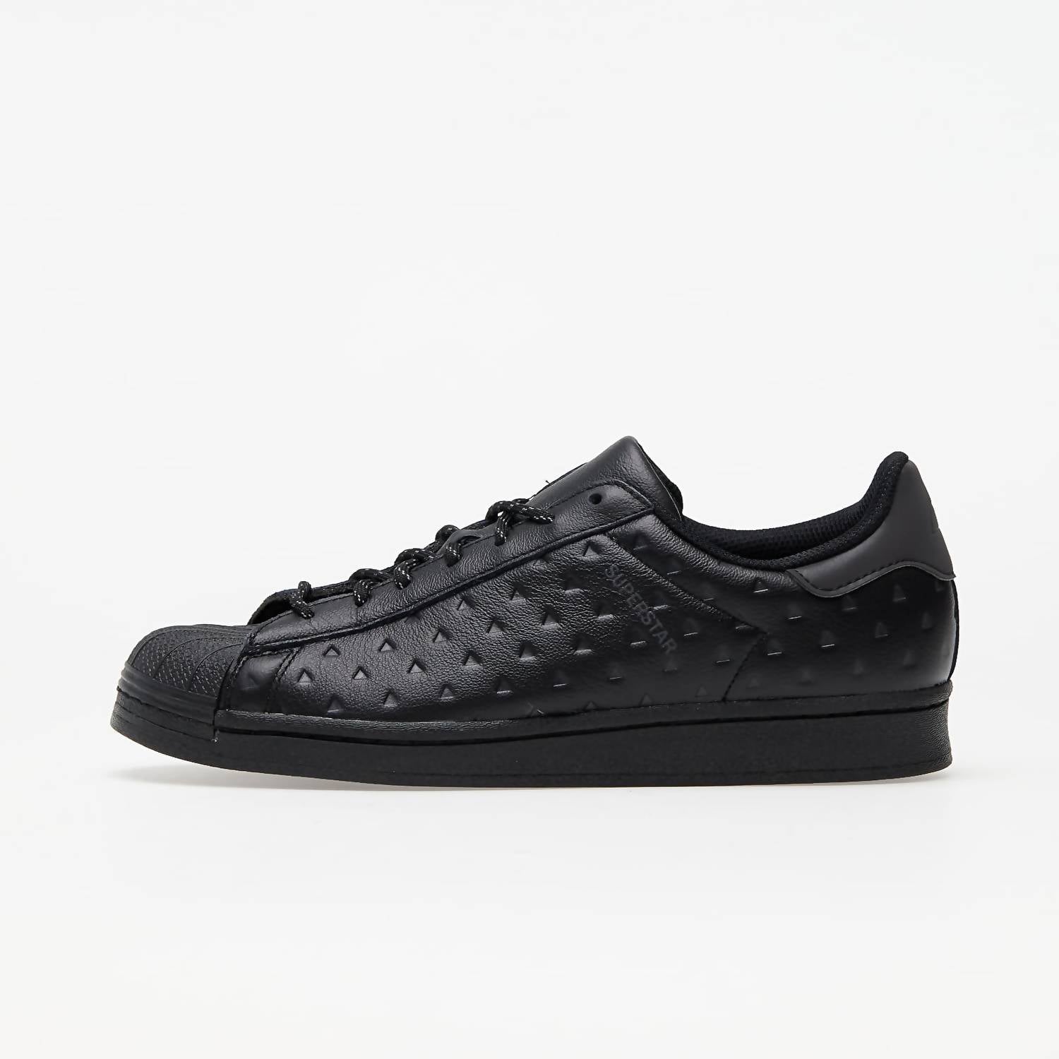 adidas Men's Pharrell Williams Superstar Sneakers in black - men's sneaker - detail view