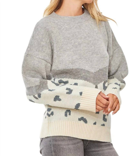 Andree By Unit - In Your Head Animal Print Sweater