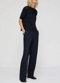 Lafayette 148 - Fine Gauge Cashmere Sheer Jacquard Pullover