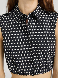 Frame - Polka Dot Crop Top