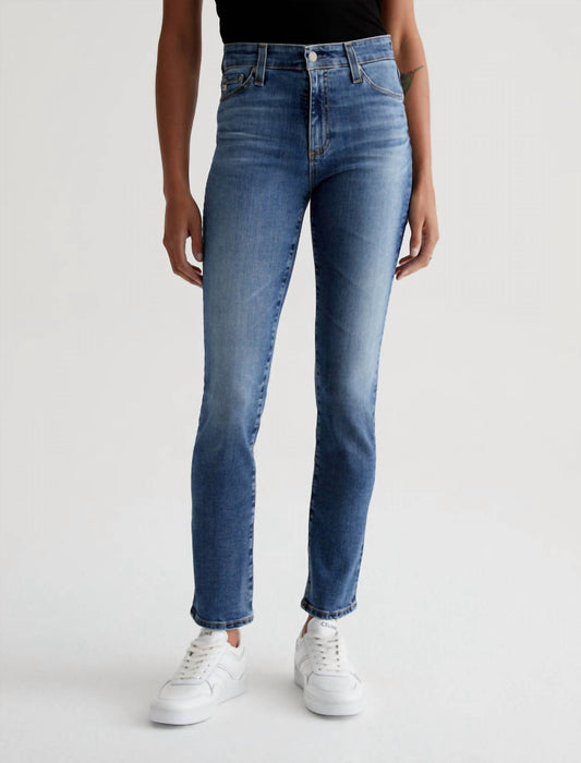 Mari High Rise Slim Straight Jeans