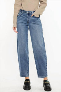 Kancan - Tessa High Rise Slim Barrel Jeans