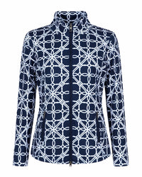 Lulu-B - Geometric Zip-up Jacket