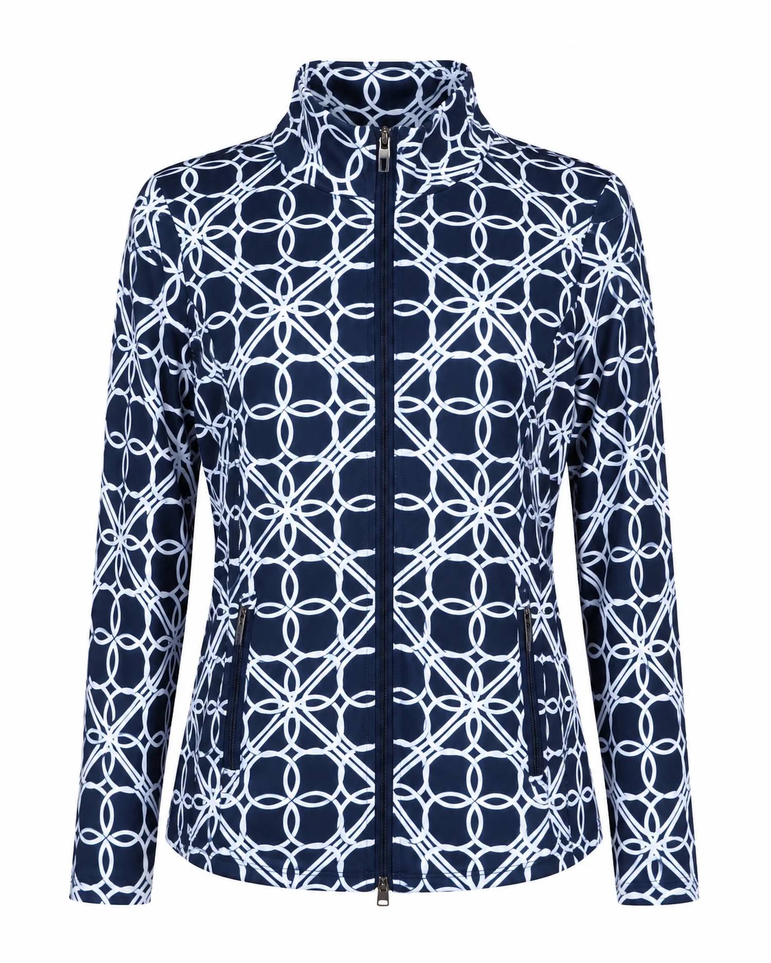 Lulu-B - Geometric Zip-up Jacket