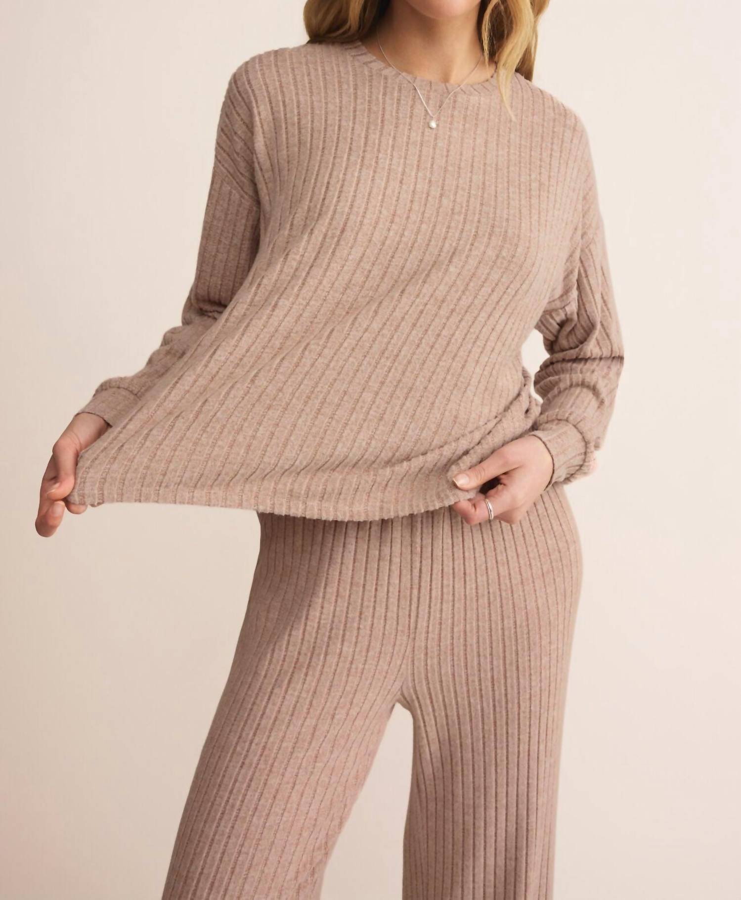 Z Supply - Daydream Rib Long Sleeve Top