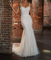 Morilee - Heloise Sheer Train Sweetheart Neck Wedding Dress