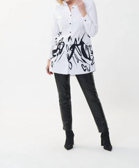 Joseph Ribkoff - Faux Leather Pants