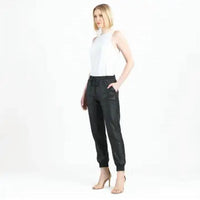Clara Sunwoo - liquid leather jogger pants