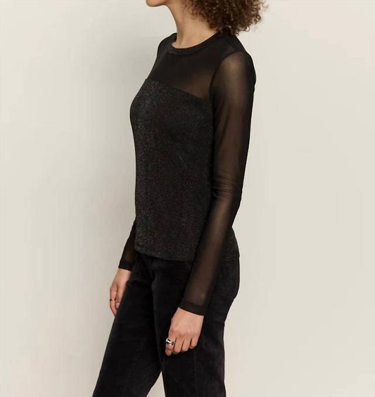 Sanctuary - Sparkle Mesh Crew Tee