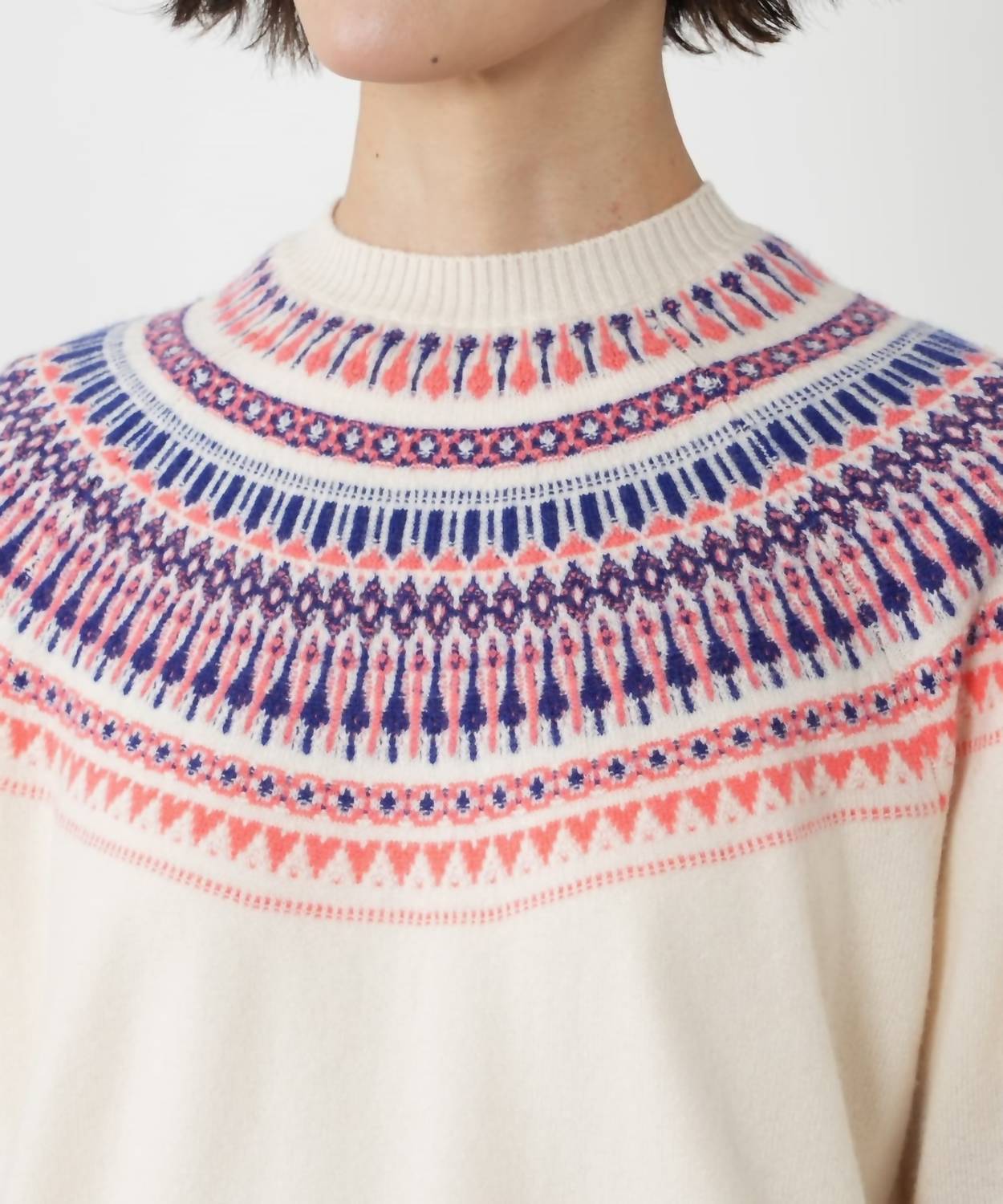 Jumper1234 - Fairisle Yoke Crew Sweater
