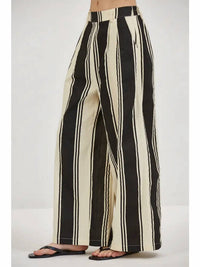 A.Ren - Delphine Striped Wide Leg Pants