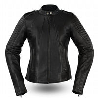 First Mfg Co. - Biker Motorcycle Leather Jacket