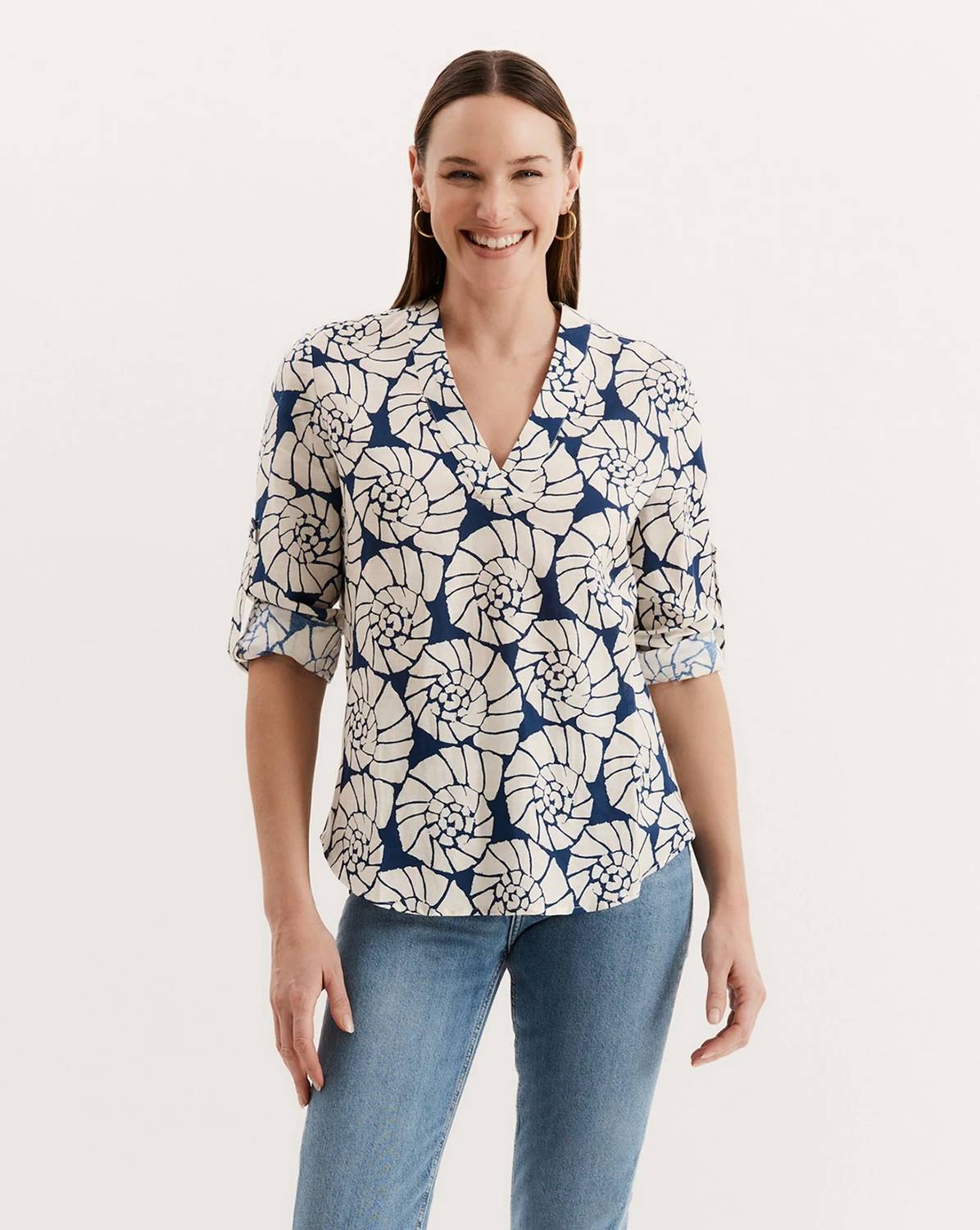 Tyler Boe - Anna Linen Cotton Shell Shirt