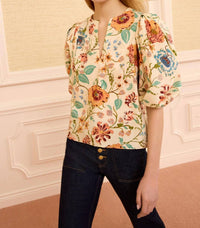 Ulla Johnson - Florielle Short Sleeve Cotton Top
