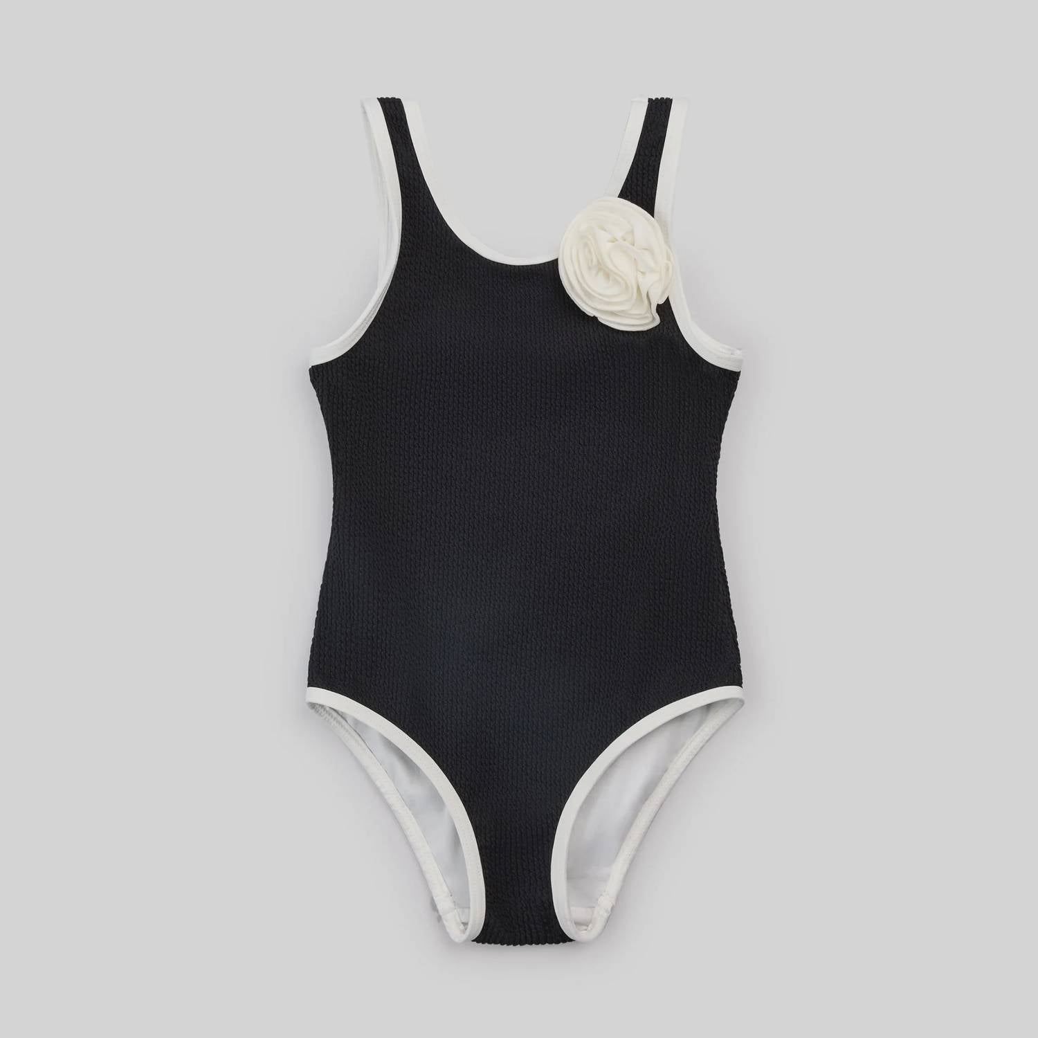 Miles Baby - Rosette Piped One Piece Swimsuit
