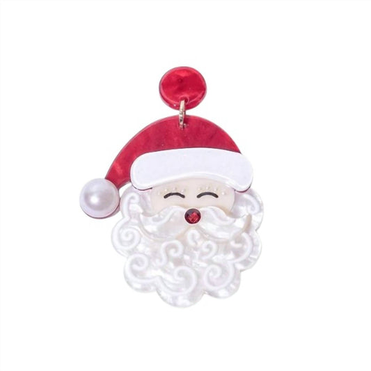 Posh - Women's Jolly Santa Statement Earrings